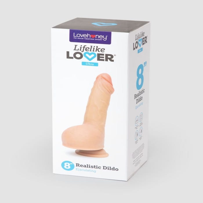 Gode ultra réaliste éjaculateur Lifelike Lover Ultra de 20,3 cm