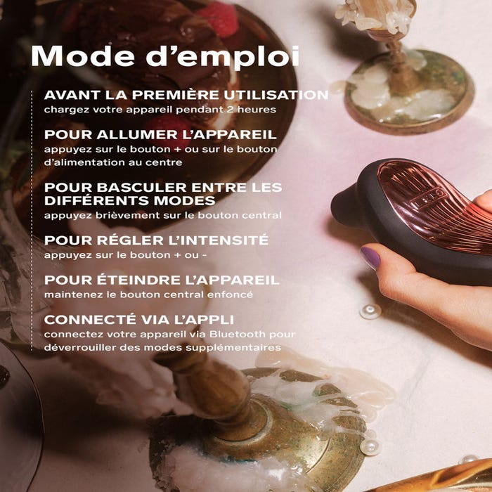 Stimulateur clitoridien connecté sonique LELO Sona 3 Cruise noir