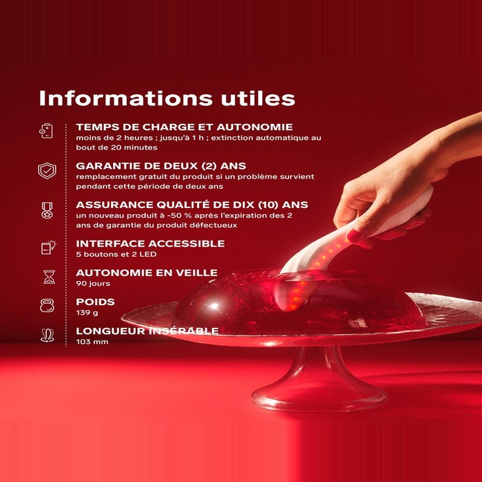 Vibromasseur à lumières LED LELO Mona Spectra