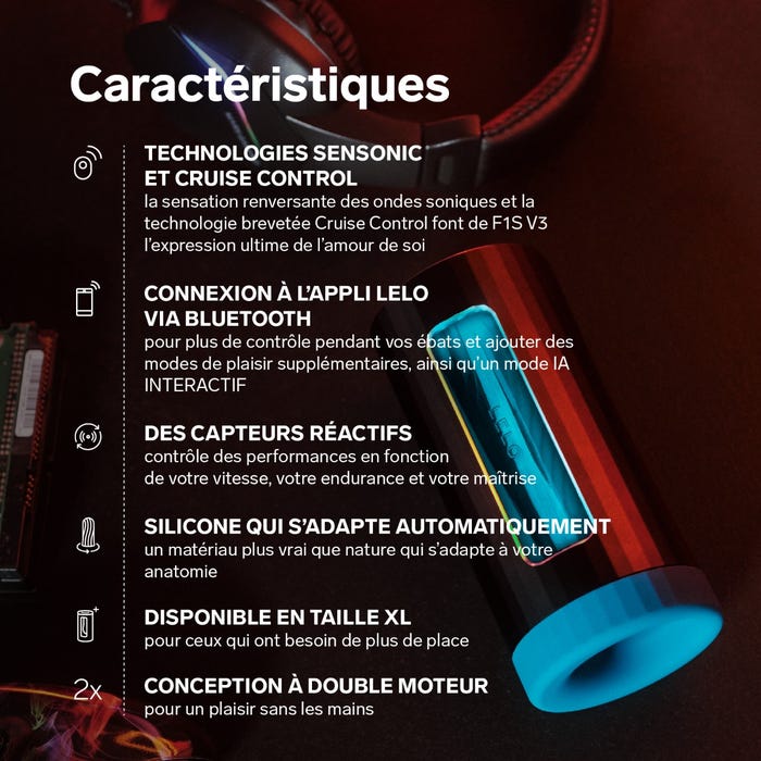 Masturbateur connecté LELO F1S V3 XL