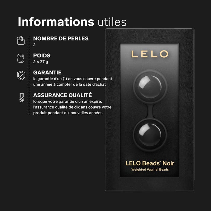 Boules de geisha LELO Luna Beads noir