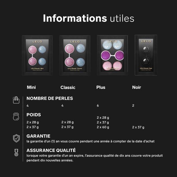 Boules de geisha LELO Luna Beads noir