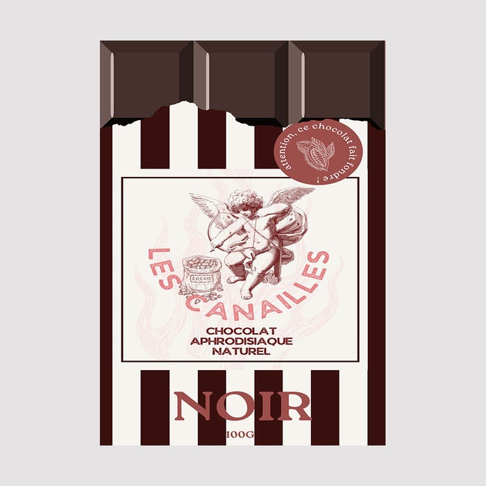 Tablette chocolat noir aphrodisiaque 100 g