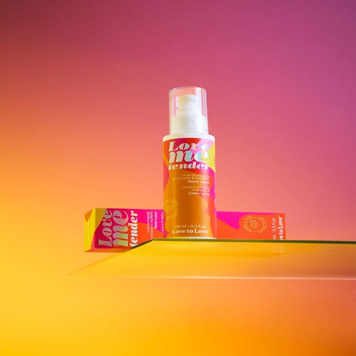 Huile de massage Love Me Tender barbe à papa 100 ml