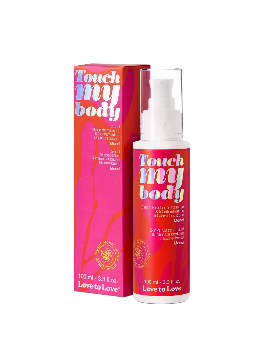 Massage et lubrifiant Touch My Body monoï 100 ml main product photo