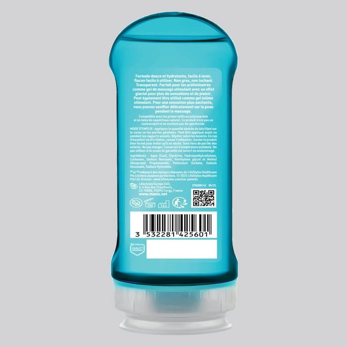 Gel intime et massage 2 en 1 Manix Ice Feel 200 ml