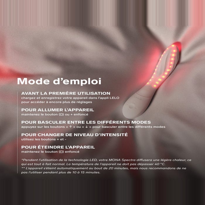 Vibromasseur à lumières LED LELO Mona Spectra