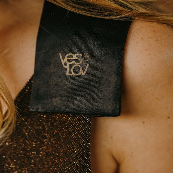 Coffret bandeau en satin noir