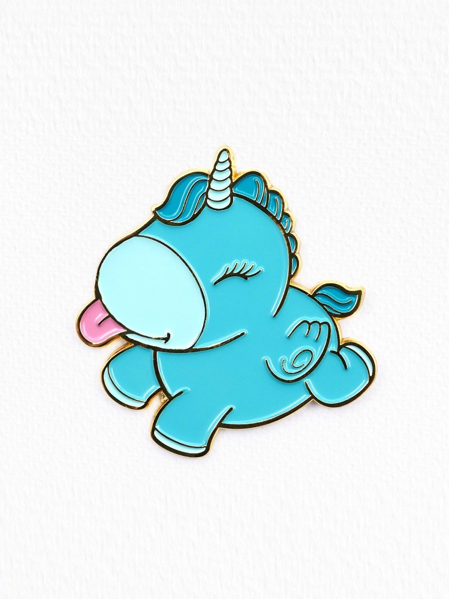 Pin's licorne bleu Unipin Mount'n Peak