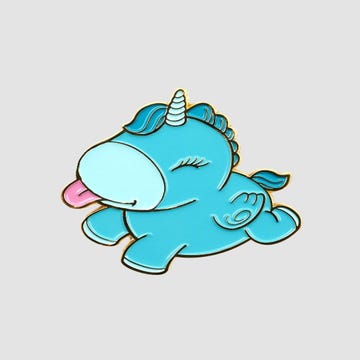 Pin's licorne bleu Unipin Mount'n Peak