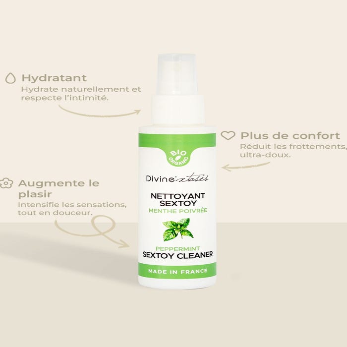 Nettoyant sextoy menthe poivrée bio 100 ml