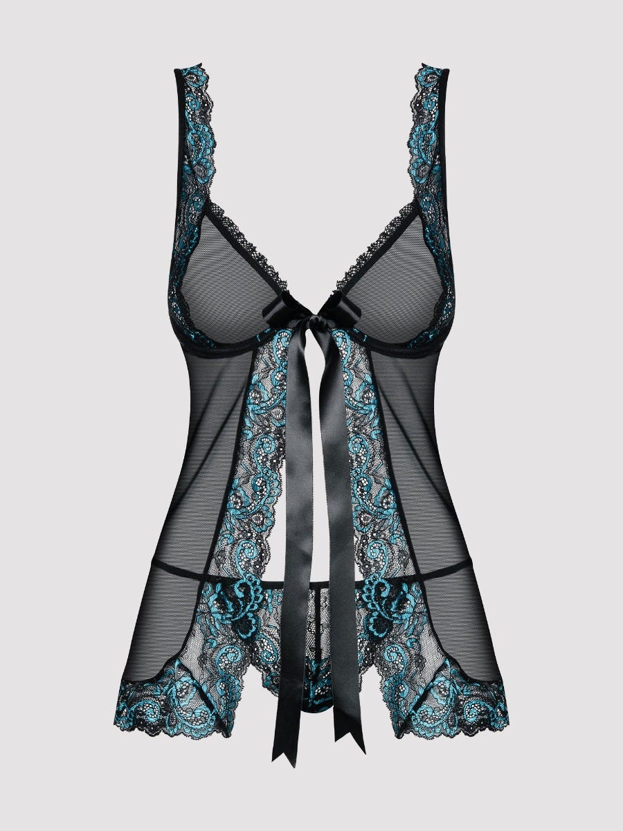 Nuisette babydoll Amanta noir