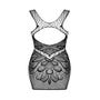 Robe ajourée D608 noir