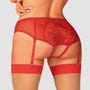 Culotte ouverte porte-jarretelles Dagmarie rouge