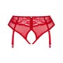 Culotte ouverte porte-jarretelles Dagmarie rouge