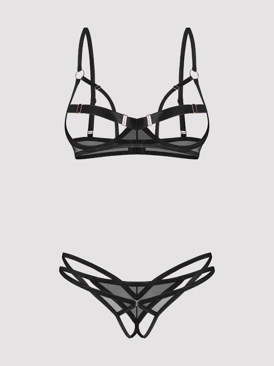 Ensemble 2 pièces ouvert Euridia noir M/L 6