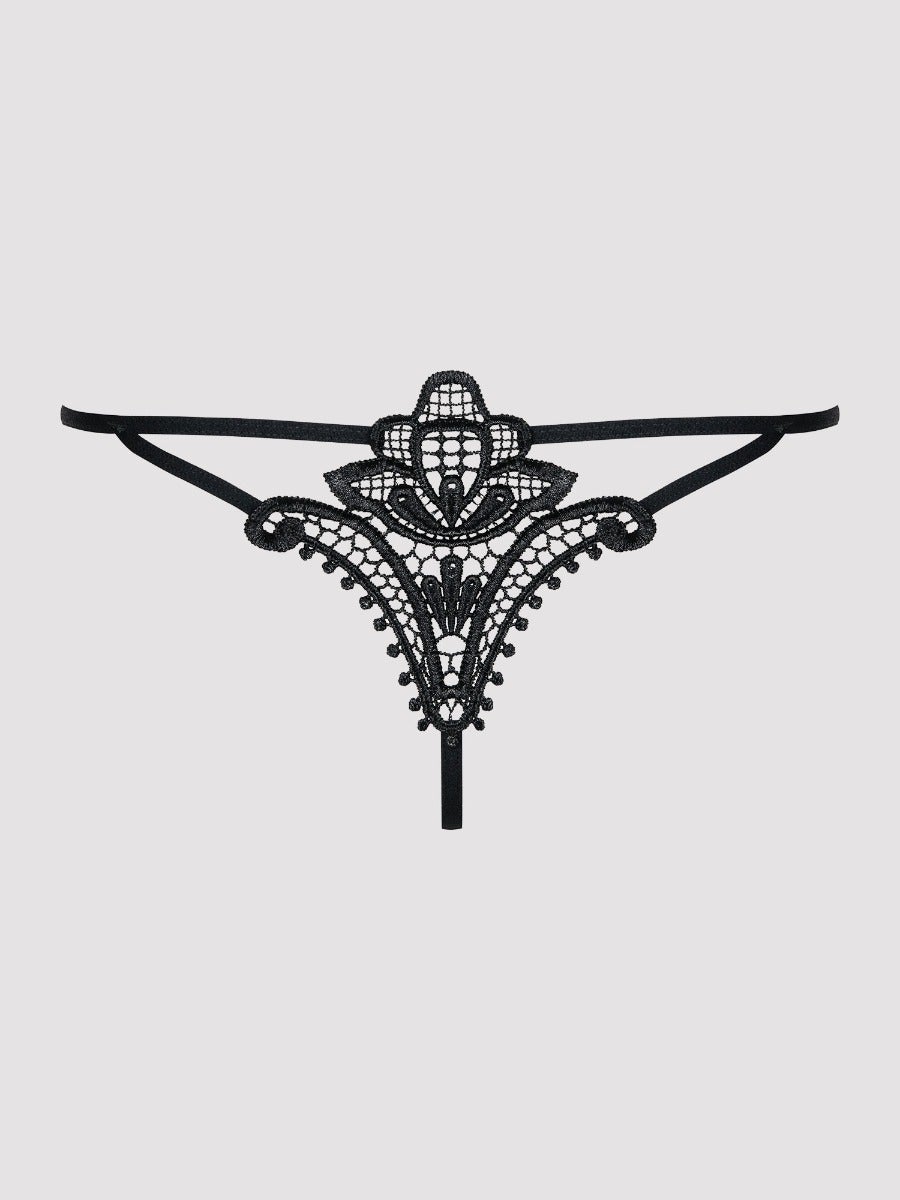 String Luiza noir L-XL