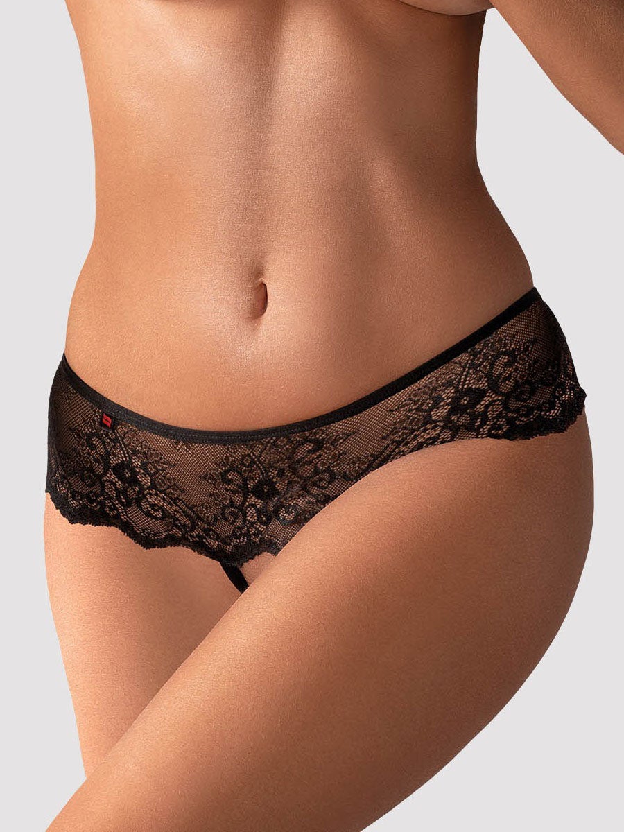 Tanga ouvert Merossa noir