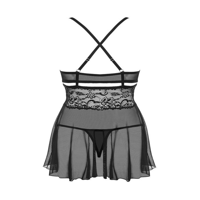 Nuisette Babydoll 838-BAB-1 Noire