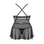 Nuisette Babydoll 838-BAB-1 Noire