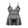 Nuisette Babydoll 838-BAB-1 Noire