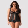 Nuisette babydoll Amanta noir