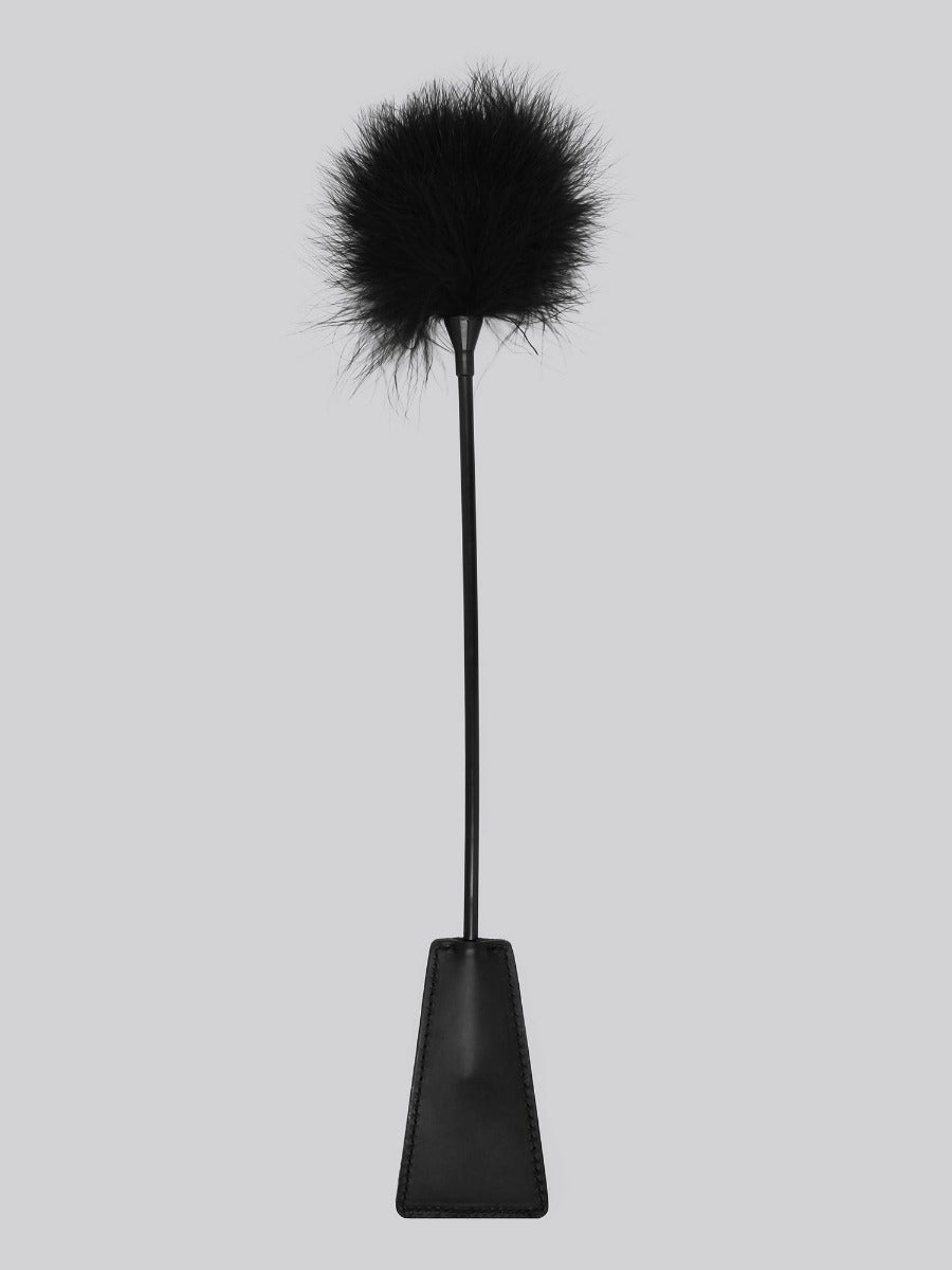 Cravache à plumes noir 2