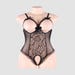 Body ouvert seins nus R80922 noir