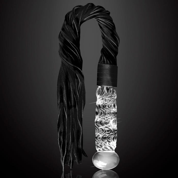 Dildo en verre et martinet Icicles No. 38