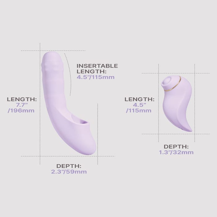 Vibromasseur rabbit connecté DuoGlow