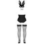 Costume Bunny 4 Pièces Noir