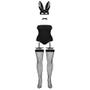 Costume Bunny 4 Pièces Noir