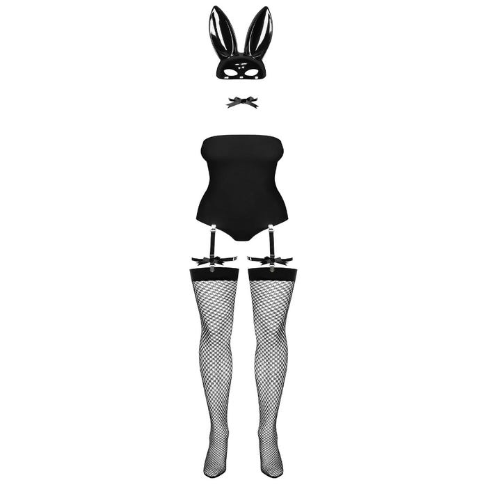 Costume Bunny 4 Pièces Noir