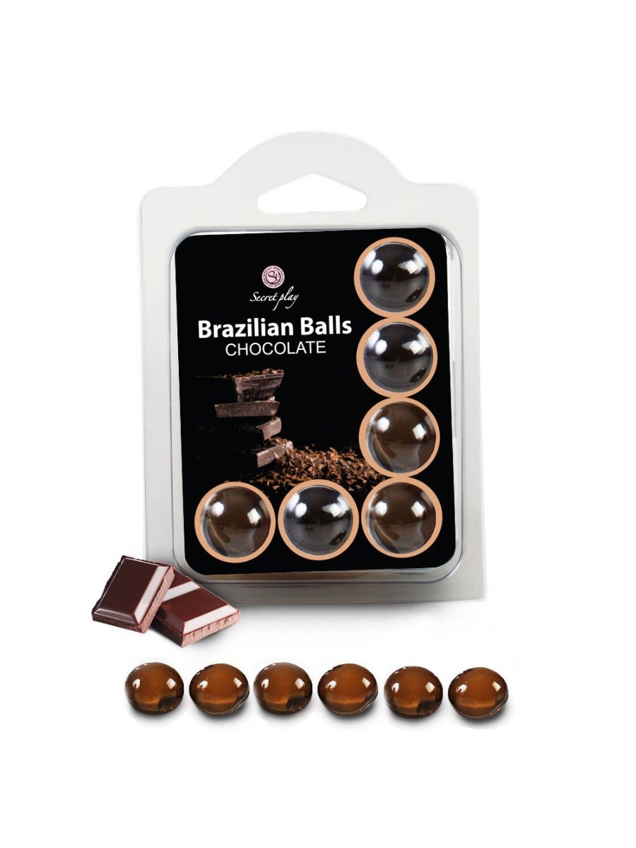Boules de Massage Aromatisées Brazilian Balls x6 chocolat