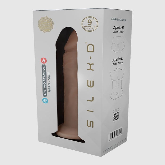 Gode ventouse réaliste Liquid Silicone 22,9 cm Model 2