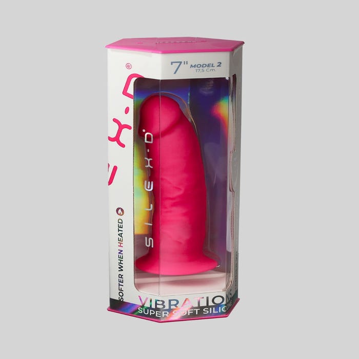 Vibromasseur télécommandé SilexD 17,8 cm Model 2 rose