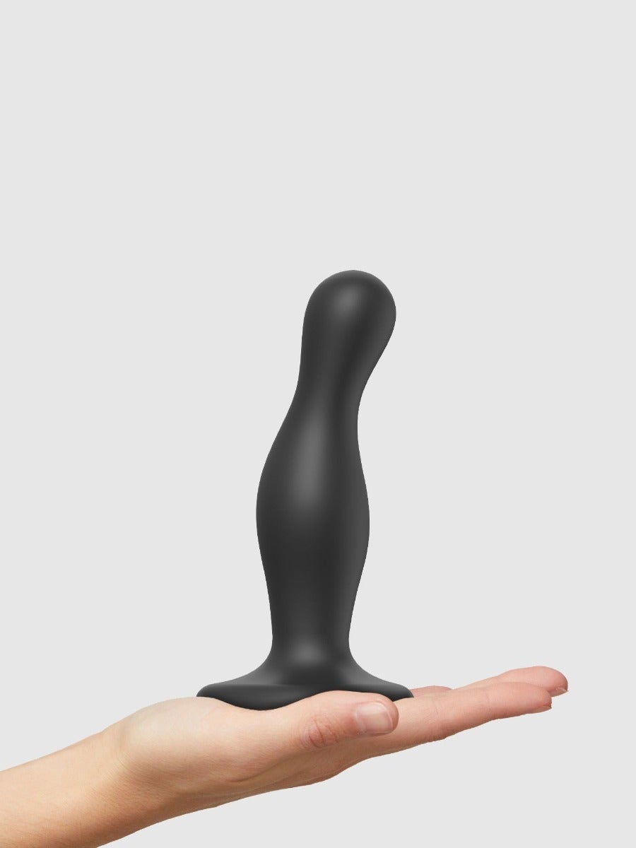 Dildo Plug Anal Curvy noir S