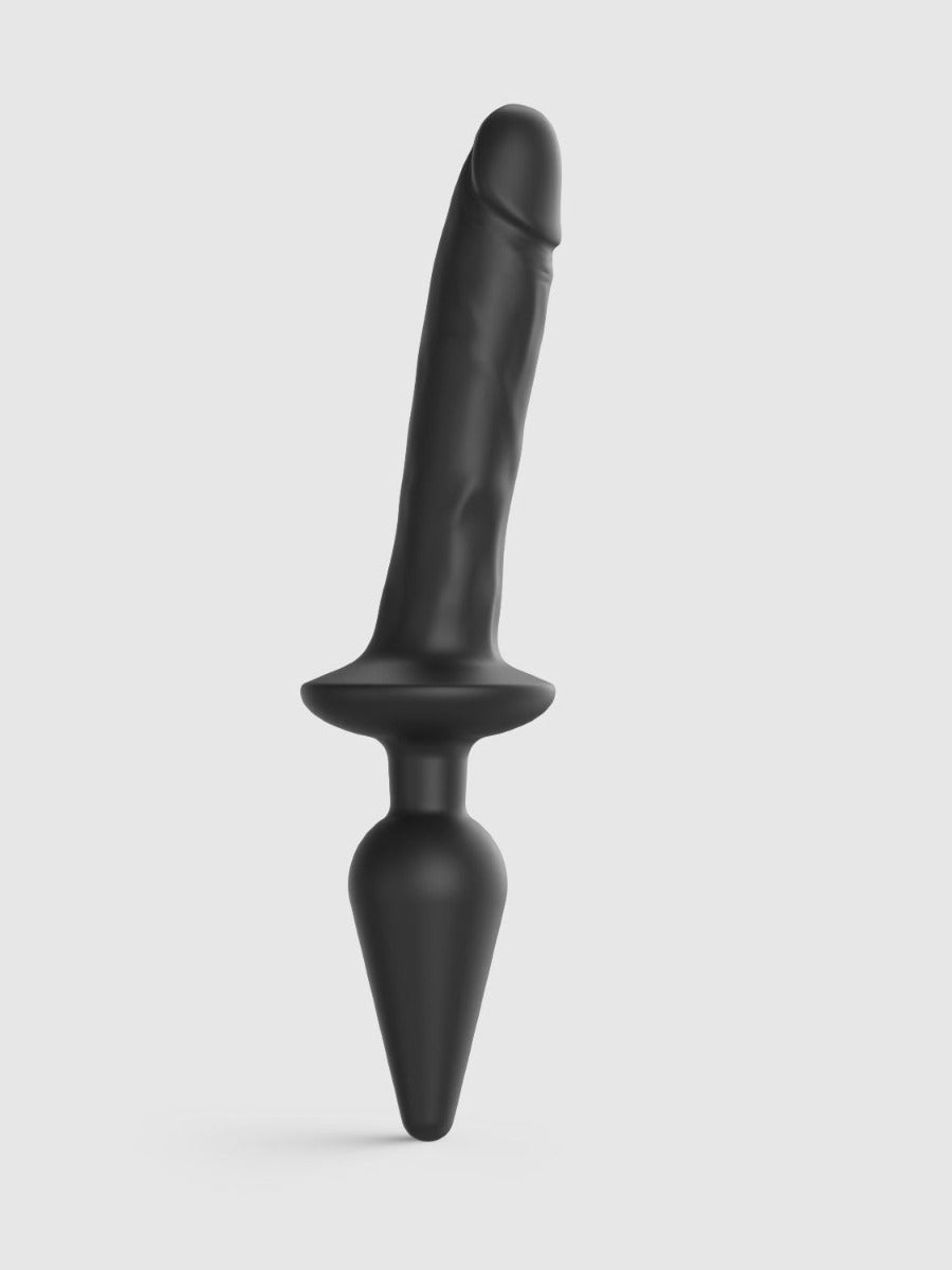 Gode réaliste Switch Plug-In noir L