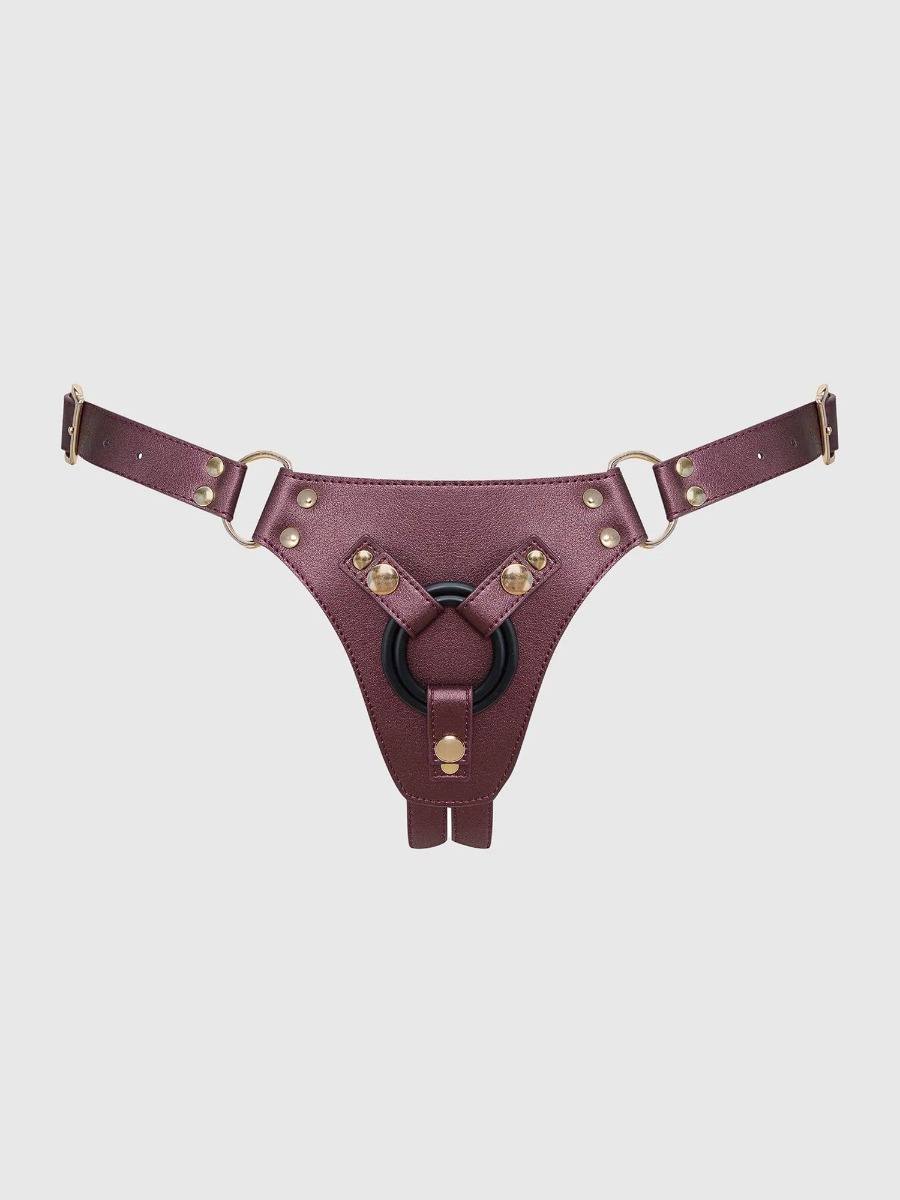 Harnais similicuir Generous bordeaux