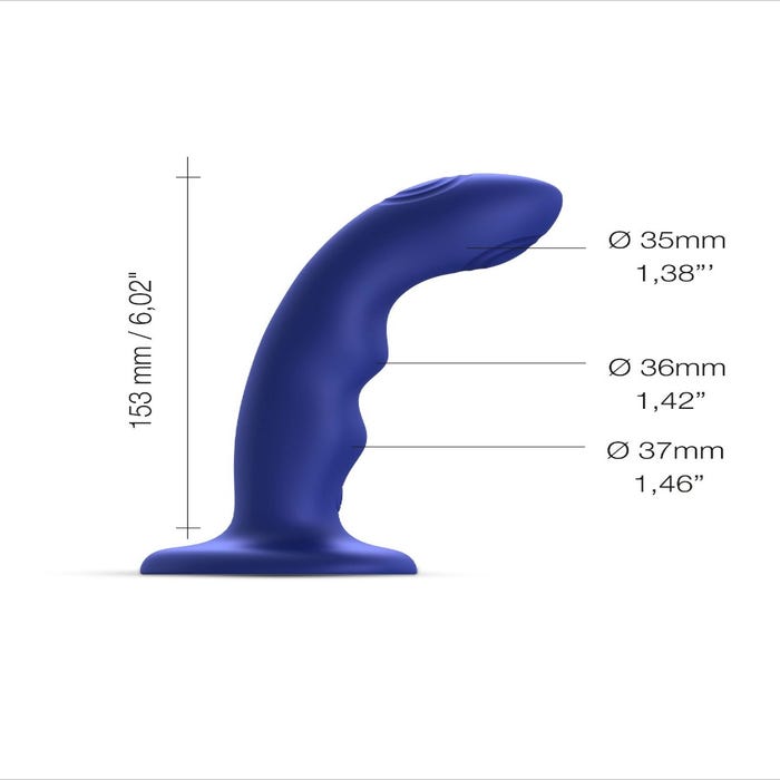 Vibromasseur ventouse Tapping Wave bleu