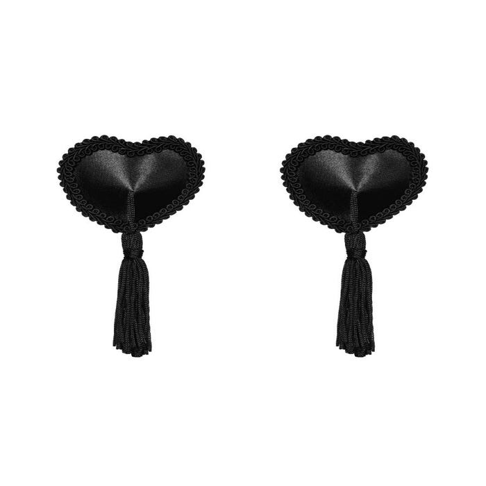 Nippies coeur & pompon noir