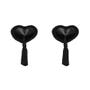Nippies coeur & pompon noir