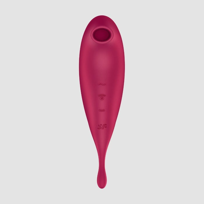 Satisfyer Twirling Pro+ stimulateur clitoridien connecté rouge