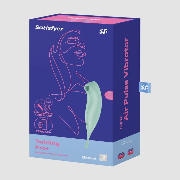 Satisfyer Twirling Pro+ stimulateur clitoridien connecté vert