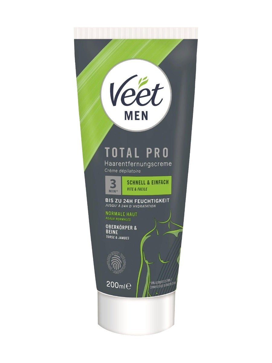 Crème dépilatoire Veet MEN Total Pro 200 ml
