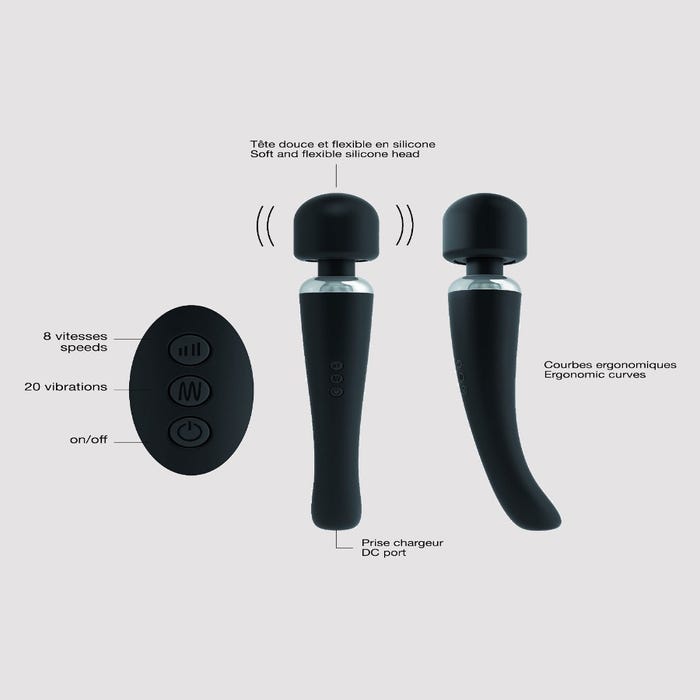 Vibromasseur wand Megawand noir