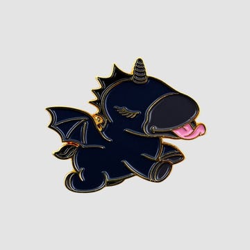 Pin's licorne noir Unipin Wild Spirit