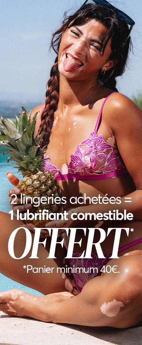 2 lingeries achetées )1 lubrifiant comestible offert