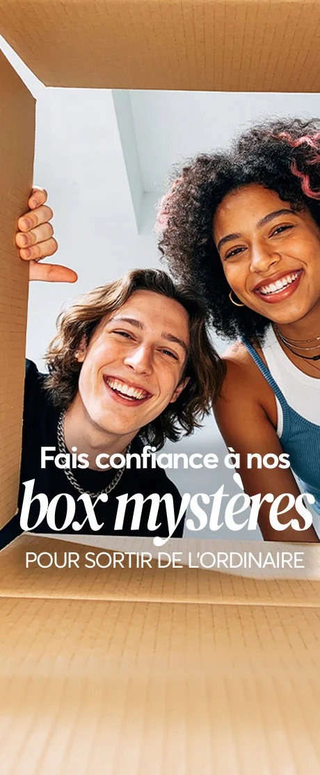 Fais confiance à nos box mystères pour sortir de l'ordinaire